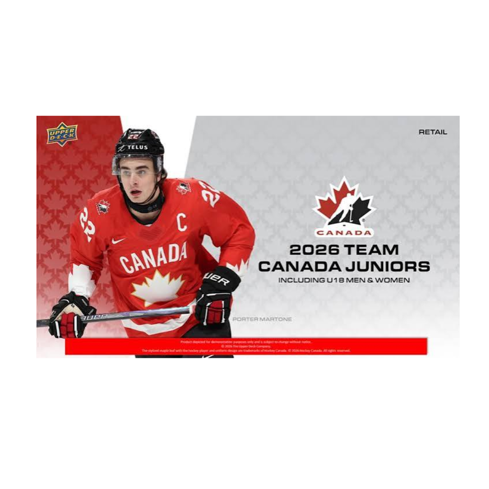 2026 UPPER DECK TEAM CANADA JUNIORS HOCKEY