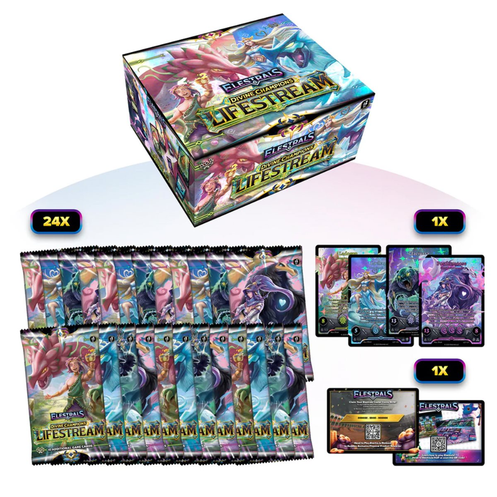 Elestrals TCG - Divine Champions - Lifestream Booster Display (24 un.) (EN)