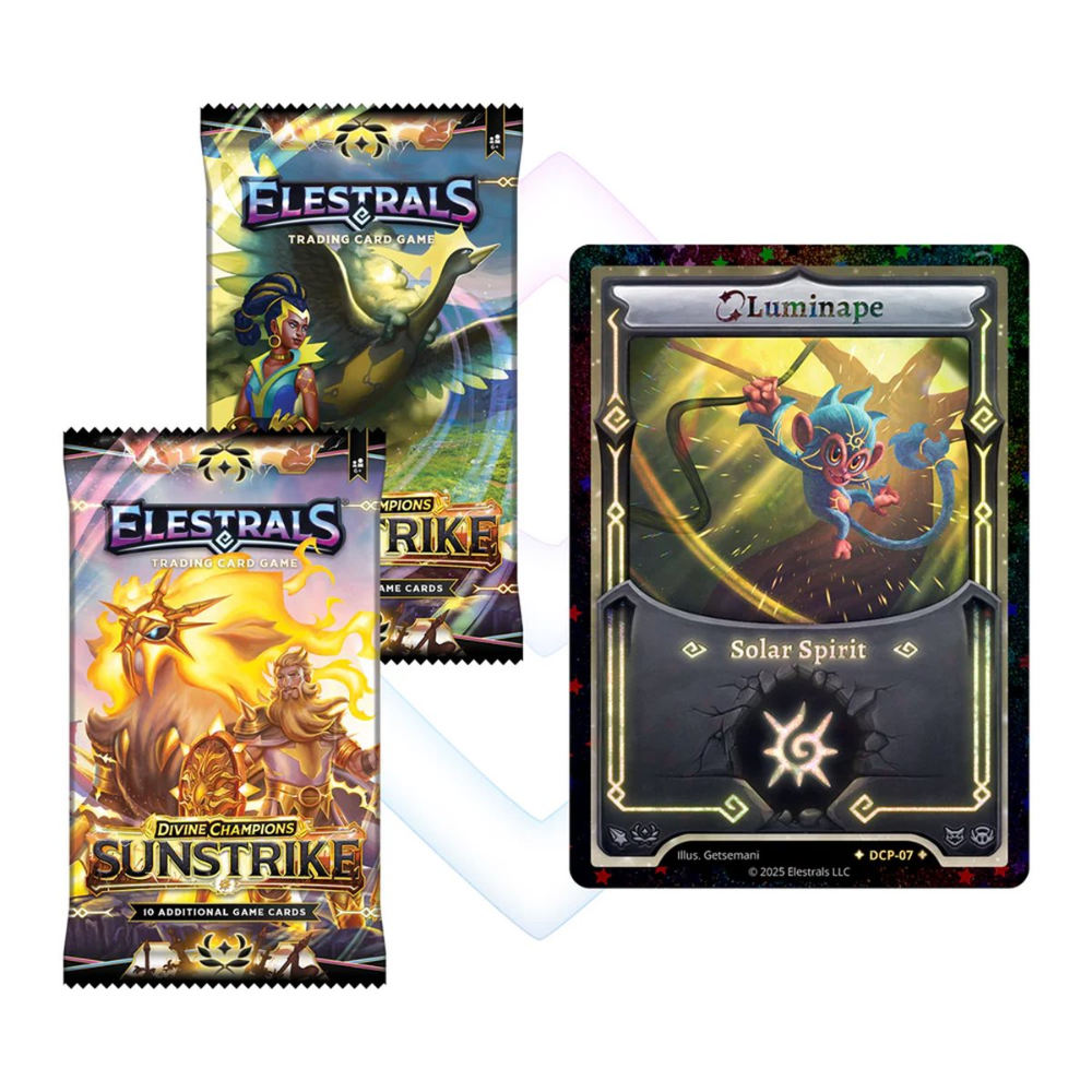 Elestrals TCG - Divine Champions - Sunstrike Double Blister Pack - Stellar Luminape (3pk) (EN)