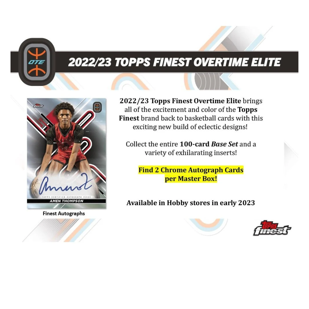 2023 Topps Overtime Elite Finest Basketball
