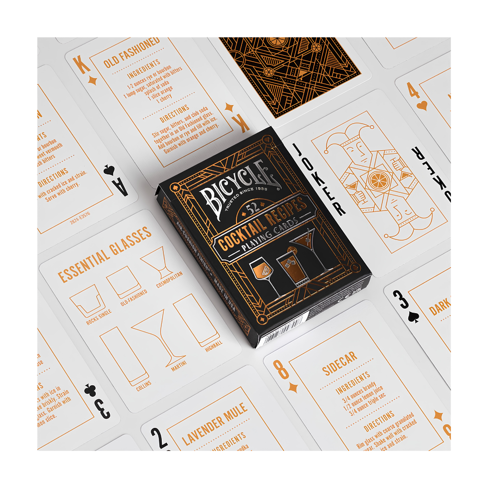 Bicycle Playing Cards - Cocktail Recipes (EN)