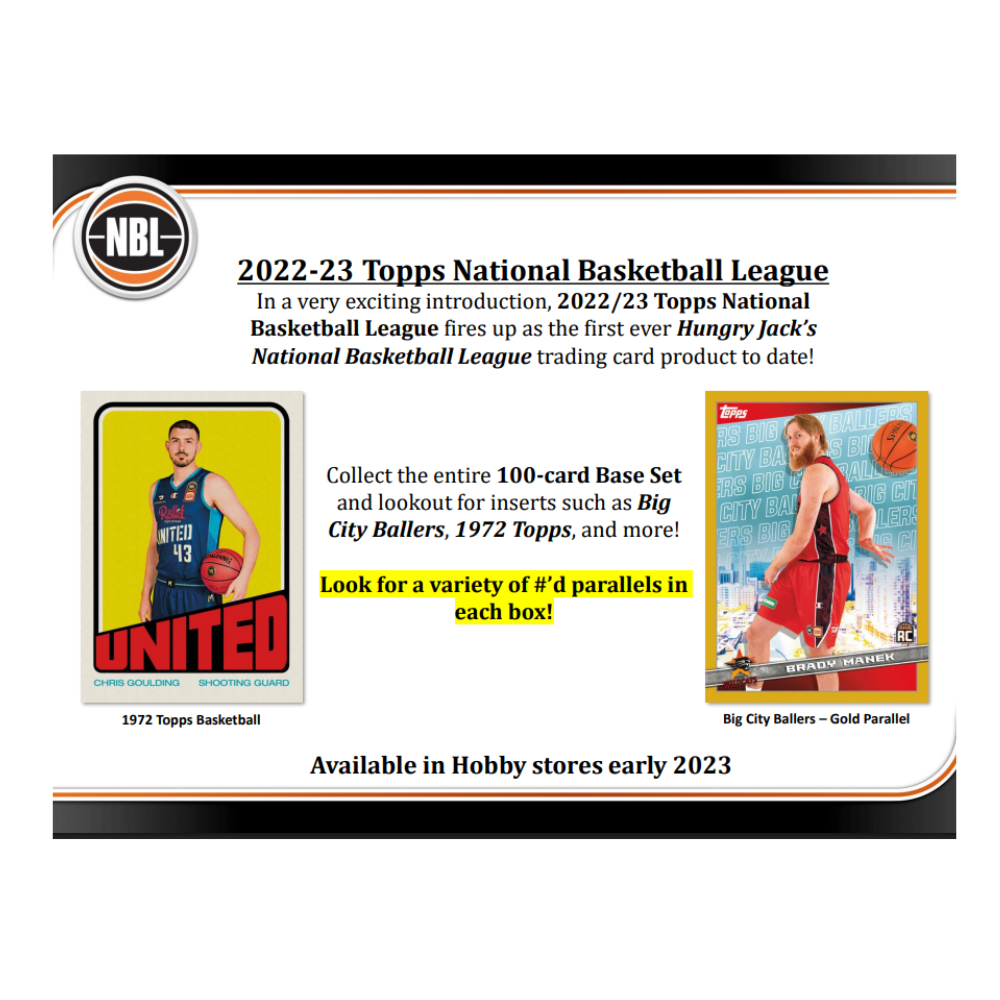 2023 Topps National BK League (NBL) Basketball