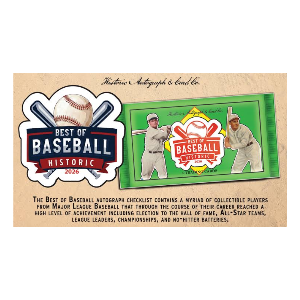 2026 Historic Autographs Best Of Baseball