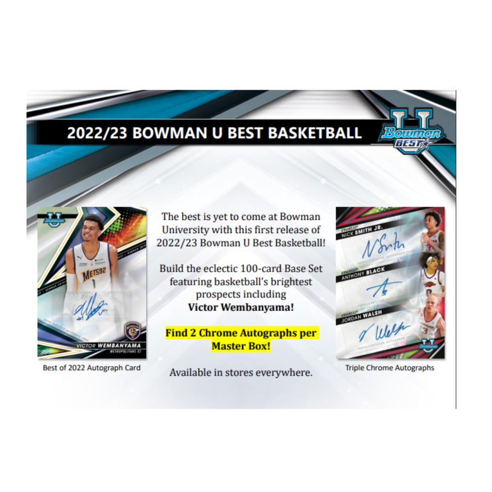 2023 Topps Bowman Best University Basketball