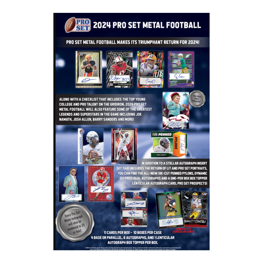 2024 Leaf Pro Set Metal Football