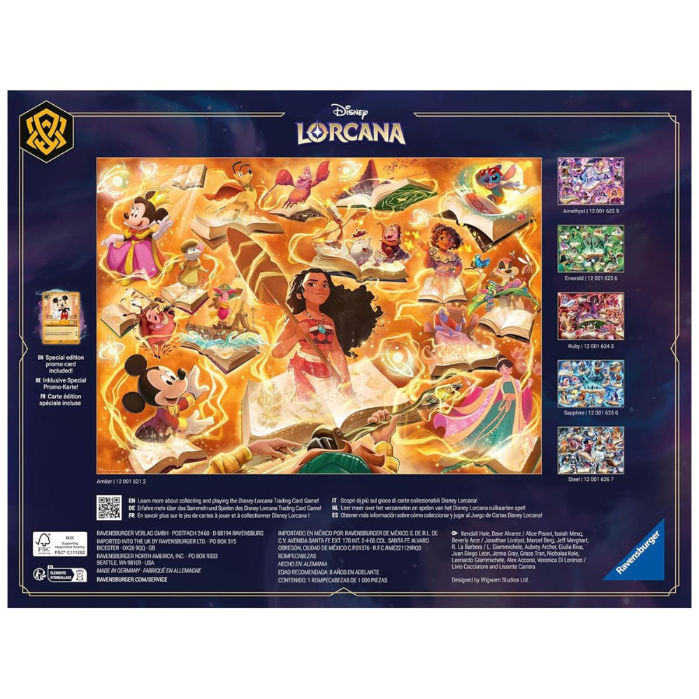 Puzzle - 1000 pcs - Disney Lorcana TCG - Glimmers of the Realm: Amber (EN)