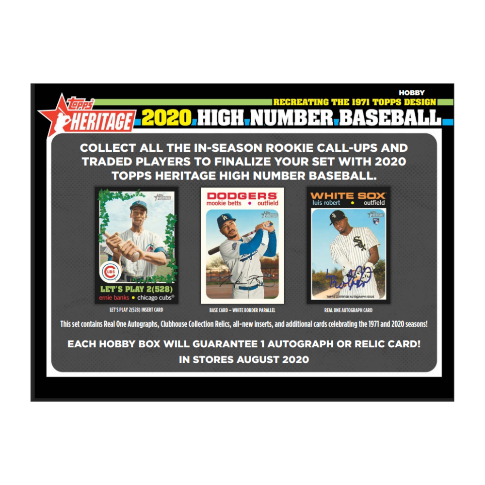 2020 Topps Heritage High Number Baseball