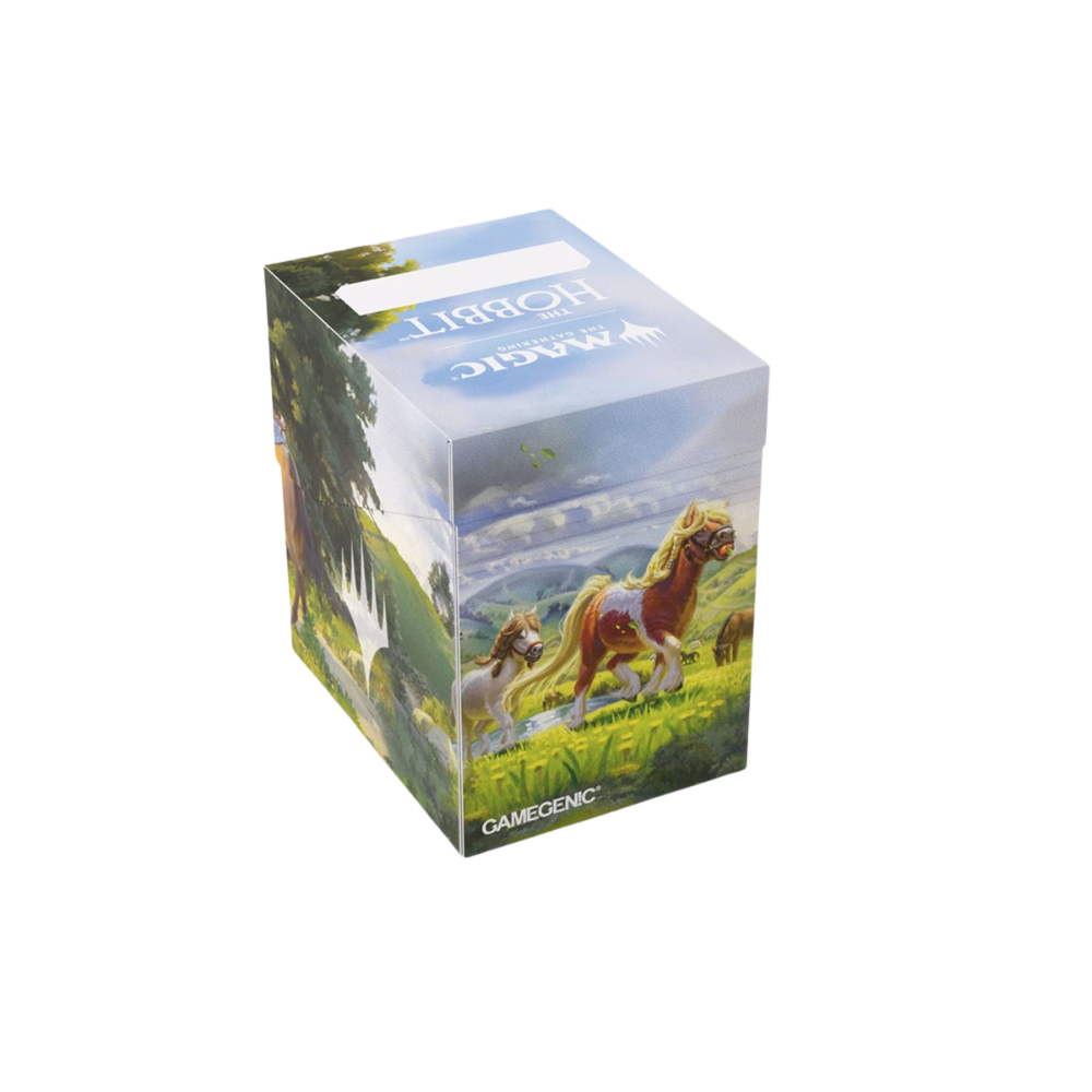 Deck Box: Magic: The Gathering - The Hobbit: Soft Crate (80 ct.) - Leaving Hobbiton / Troop of Ponies