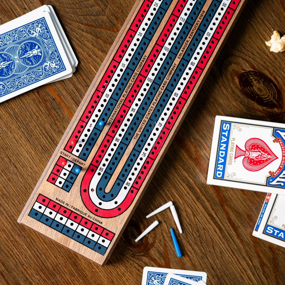 3-Track Cribbage Board (EN)