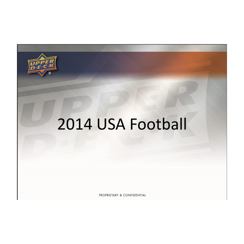 2014 Upper Deck USA Football