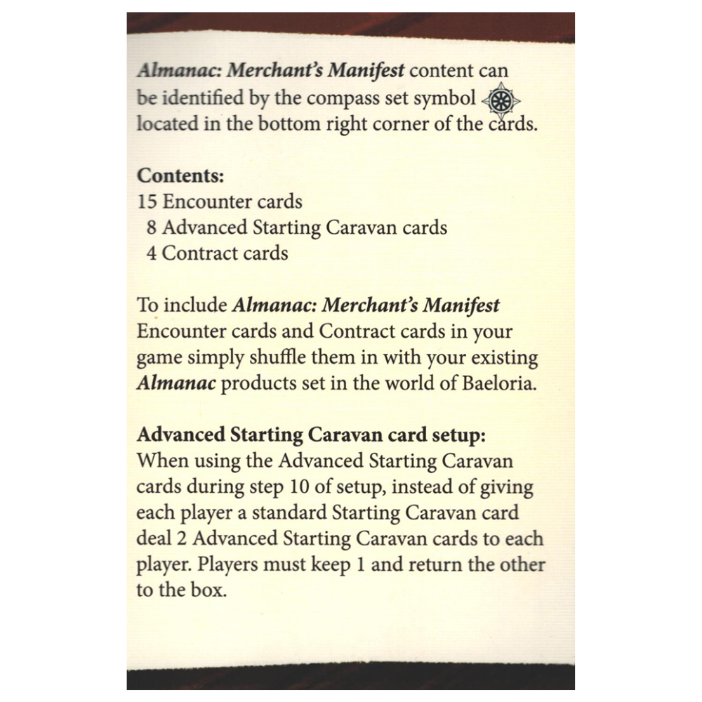 Almanac - Merchant's Manifest (EN)