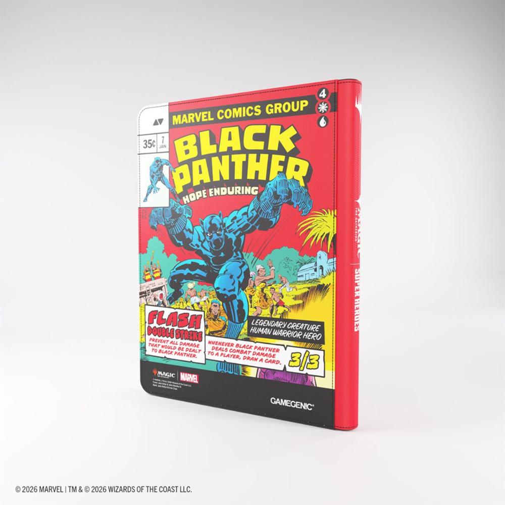 Binder: Magic: The Gathering: Marvel Super Heroes: Zip-Up Album 18-Pkt:Cap A / Black Panther (ML)