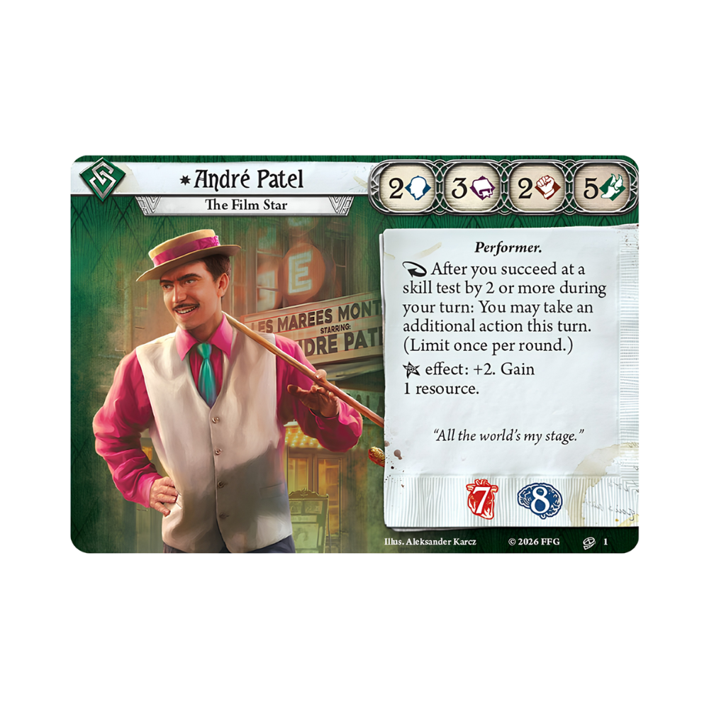 Arkham Horror LCG: Andre Patel - Investigator Deck (EN)