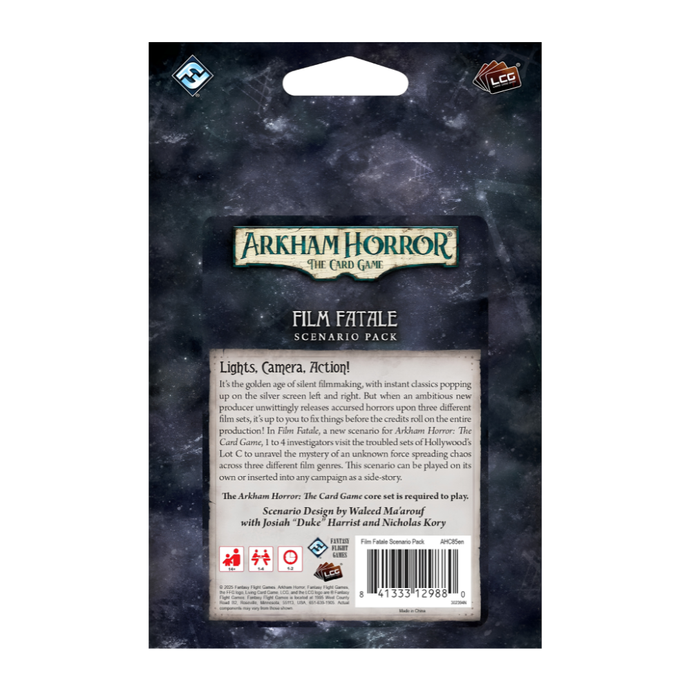 Arkham Horror LCG: Film Fatale - Scenario Pack (EN)