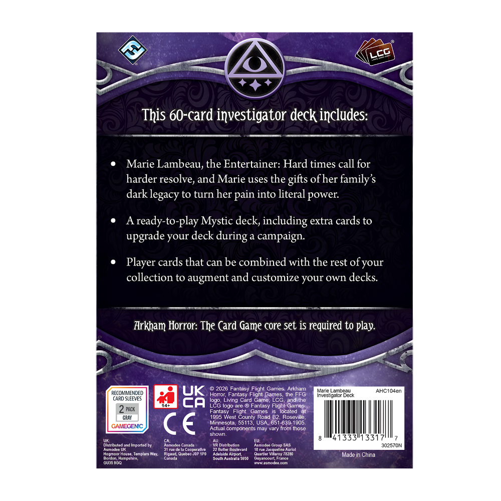 Arkham Horror LCG: Marie Lambeau - Investigator Deck (EN)
