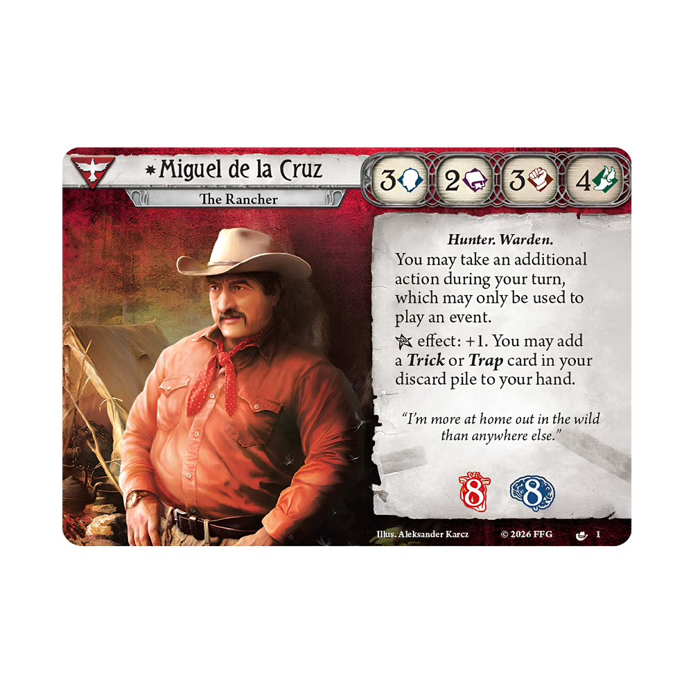 Arkham Horror LCG: Miguel de la Cruz - Investigator Deck (EN)