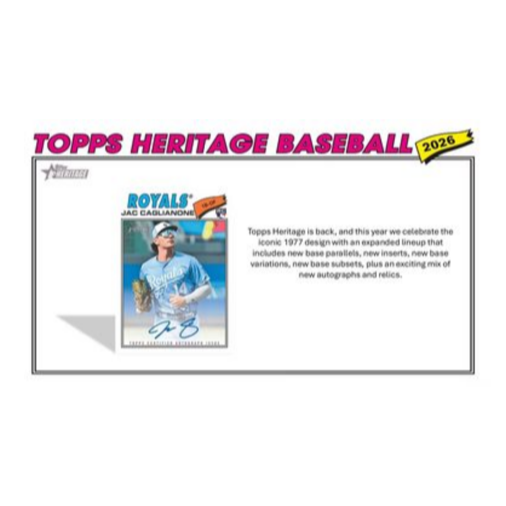 2026 Topps Heritage Baseball Hangers