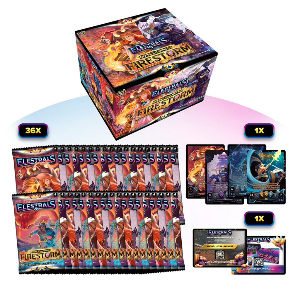 Elestrals TCG - Divine Champions - Firestorm Booster Display (36 un.) (EN)
