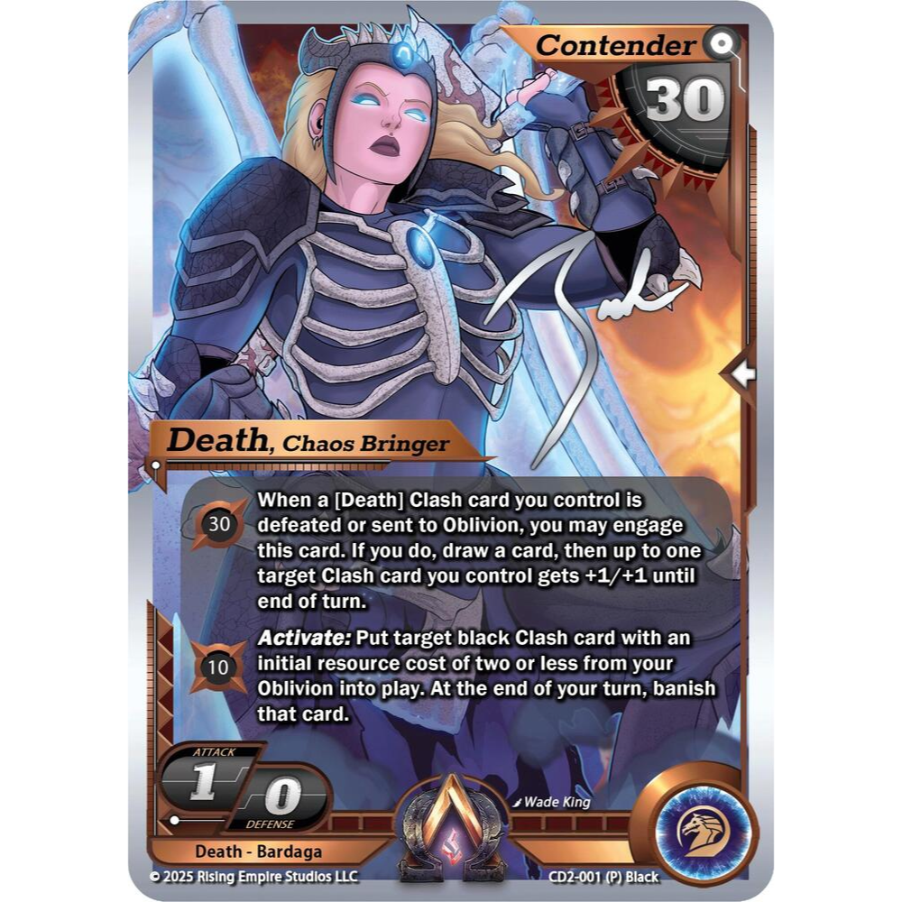 Alpha Clash TCG - Champion Deck - Zach Bunn: Death, Chaos Bringer (EN)